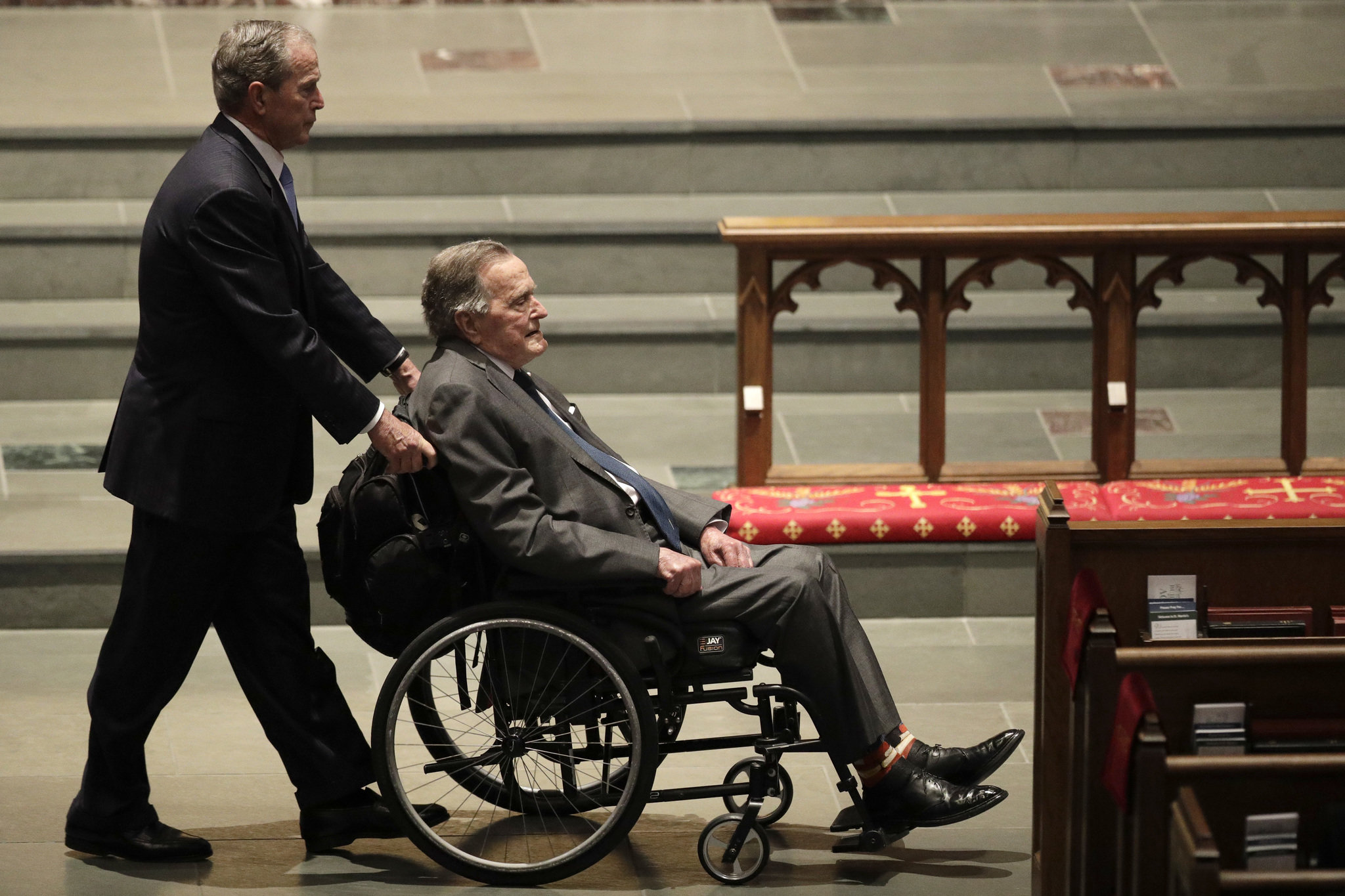 George H. W. Bush hospitalized with blood infection, spokesperson says