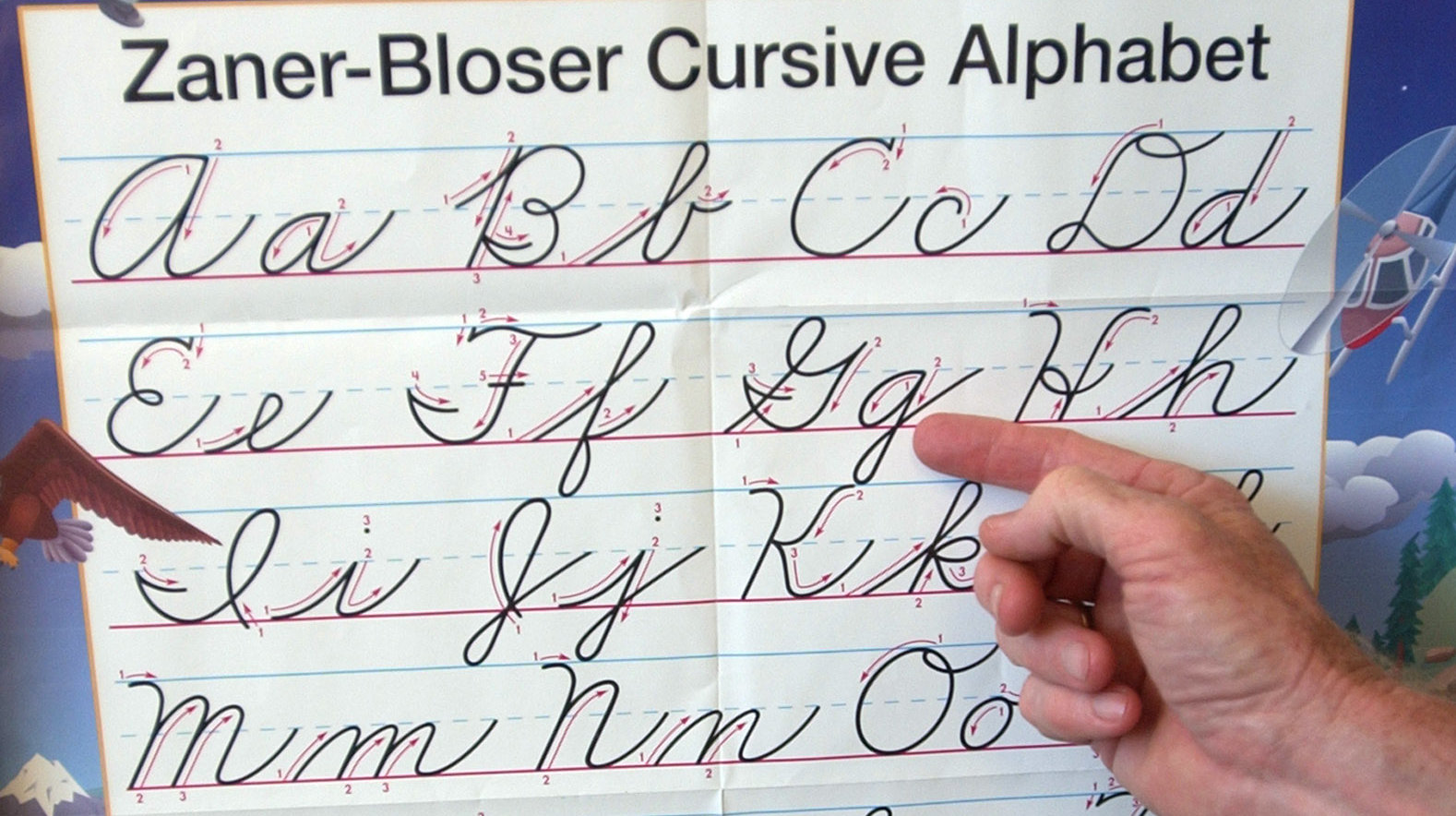 While Common Core standards don't include cursive handwriting
