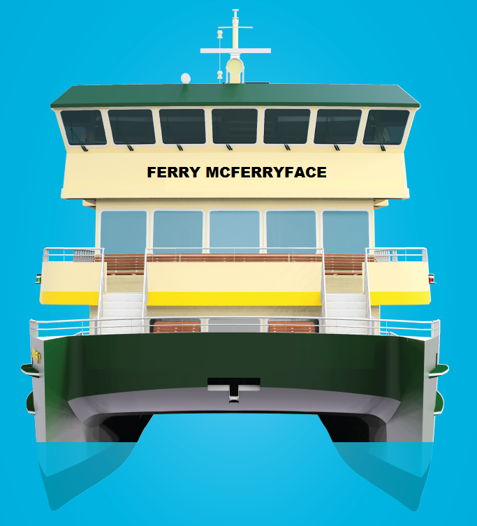 Troll over, Boaty McBoatface: New Sydney vessel to be christened Ferry McFerryface