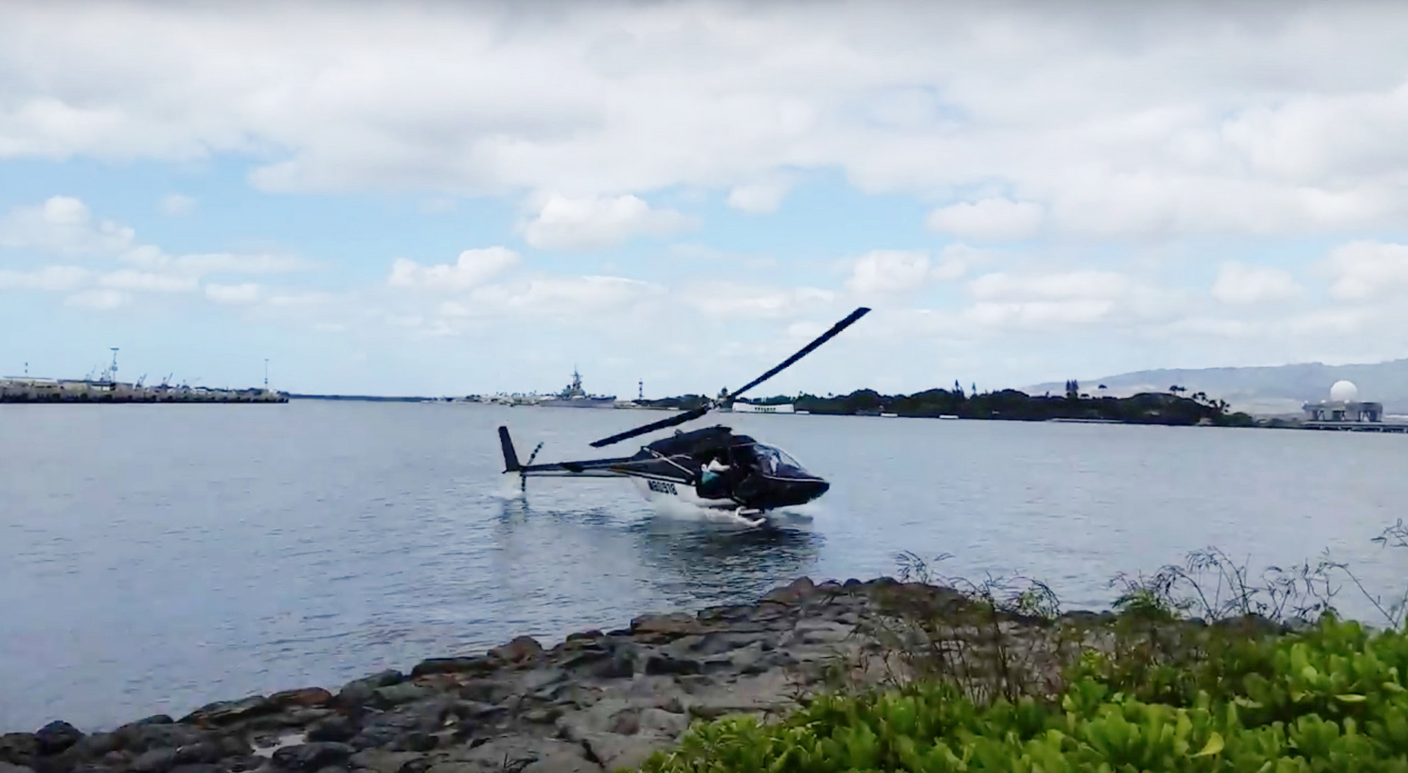 Teen in critical condition after private helicopter crashes into Hawaii's Pearl Harbor