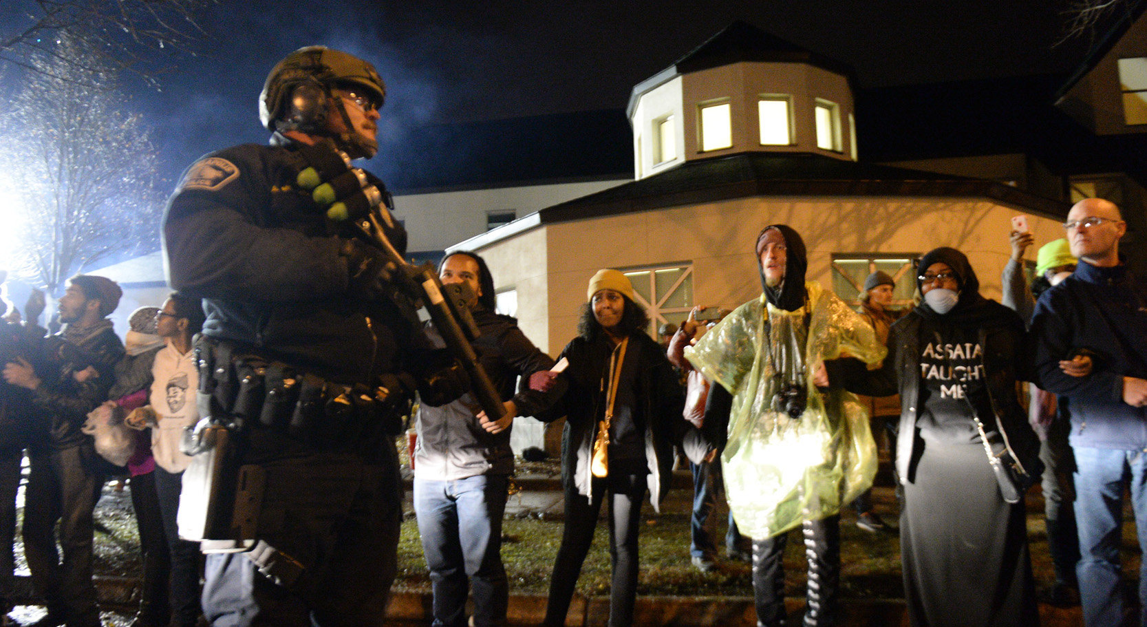 Five shot near protest over fatal shooting of black man by Minneapolis police officer