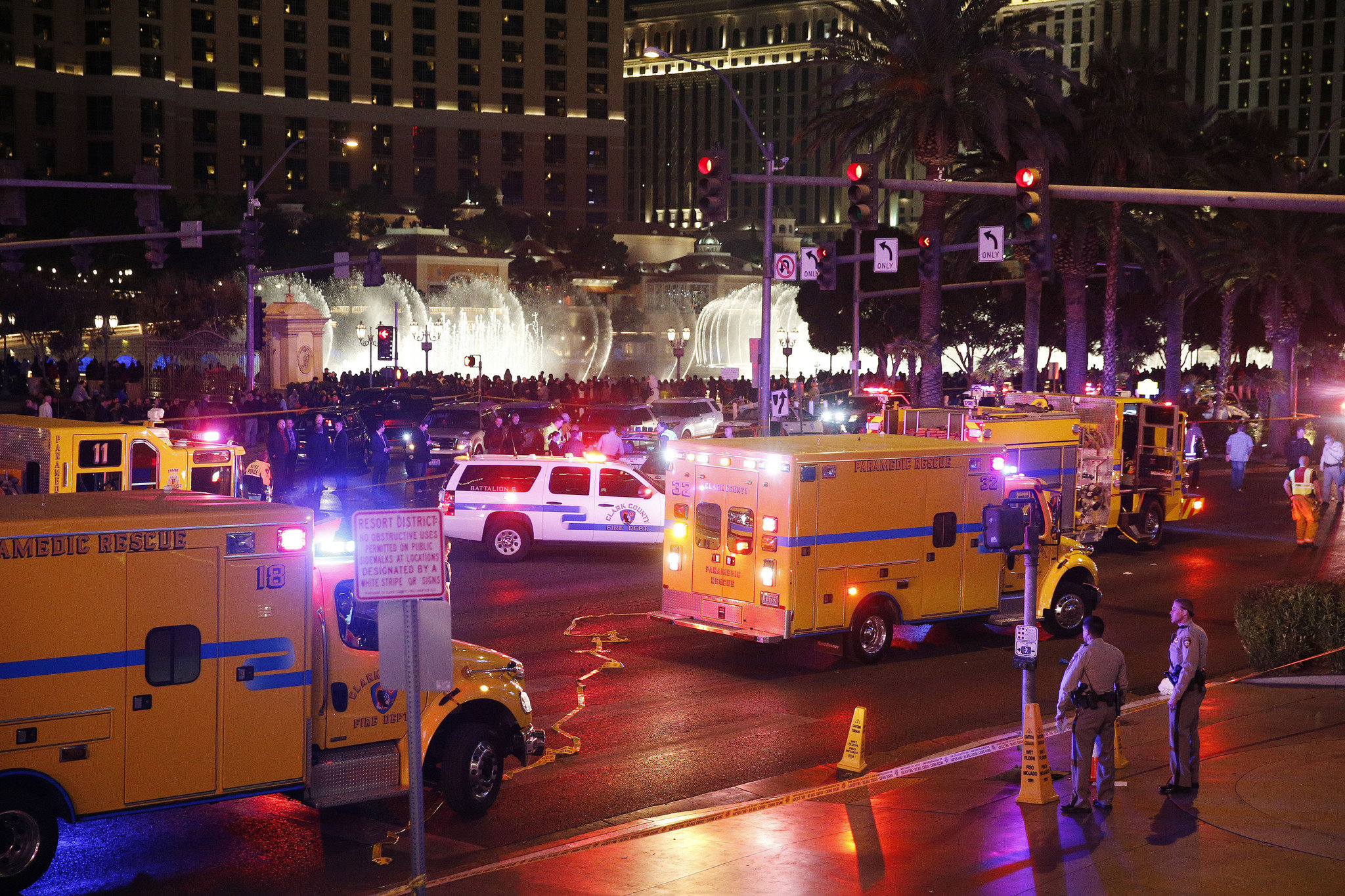 1 dead in Las Vegas after woman with 3-year-old in vehicle plows into crowd