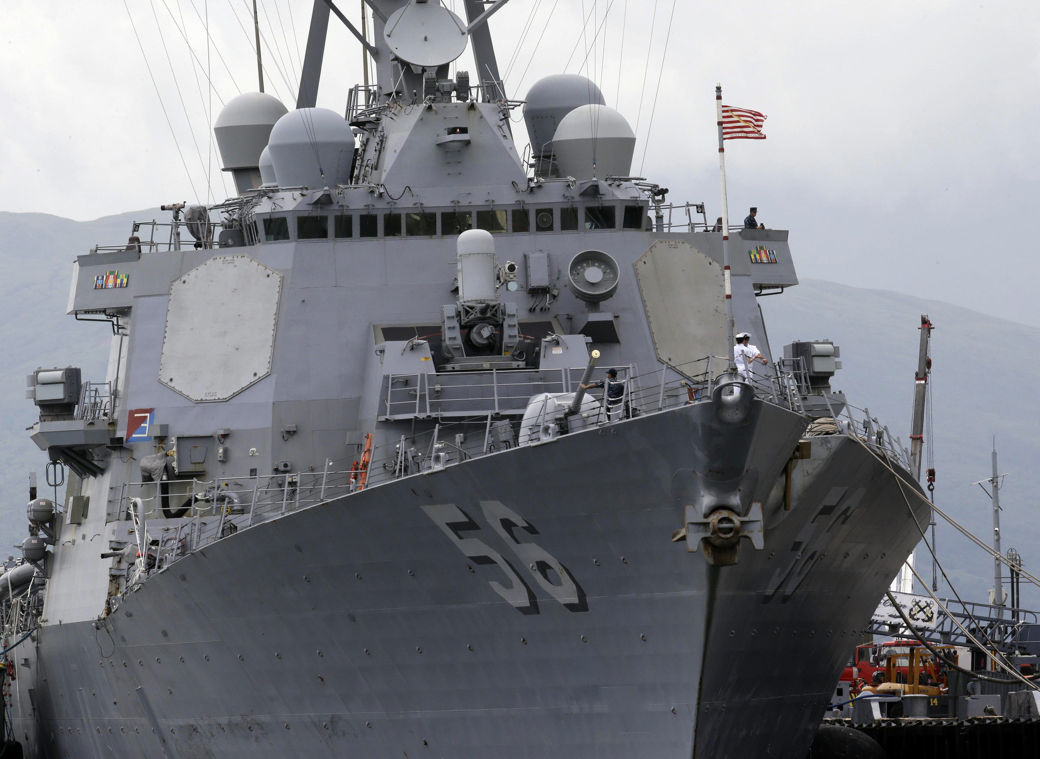 USS John McCain collides with Liberian oil tanker near Singapore; 5 injured, 10 missing