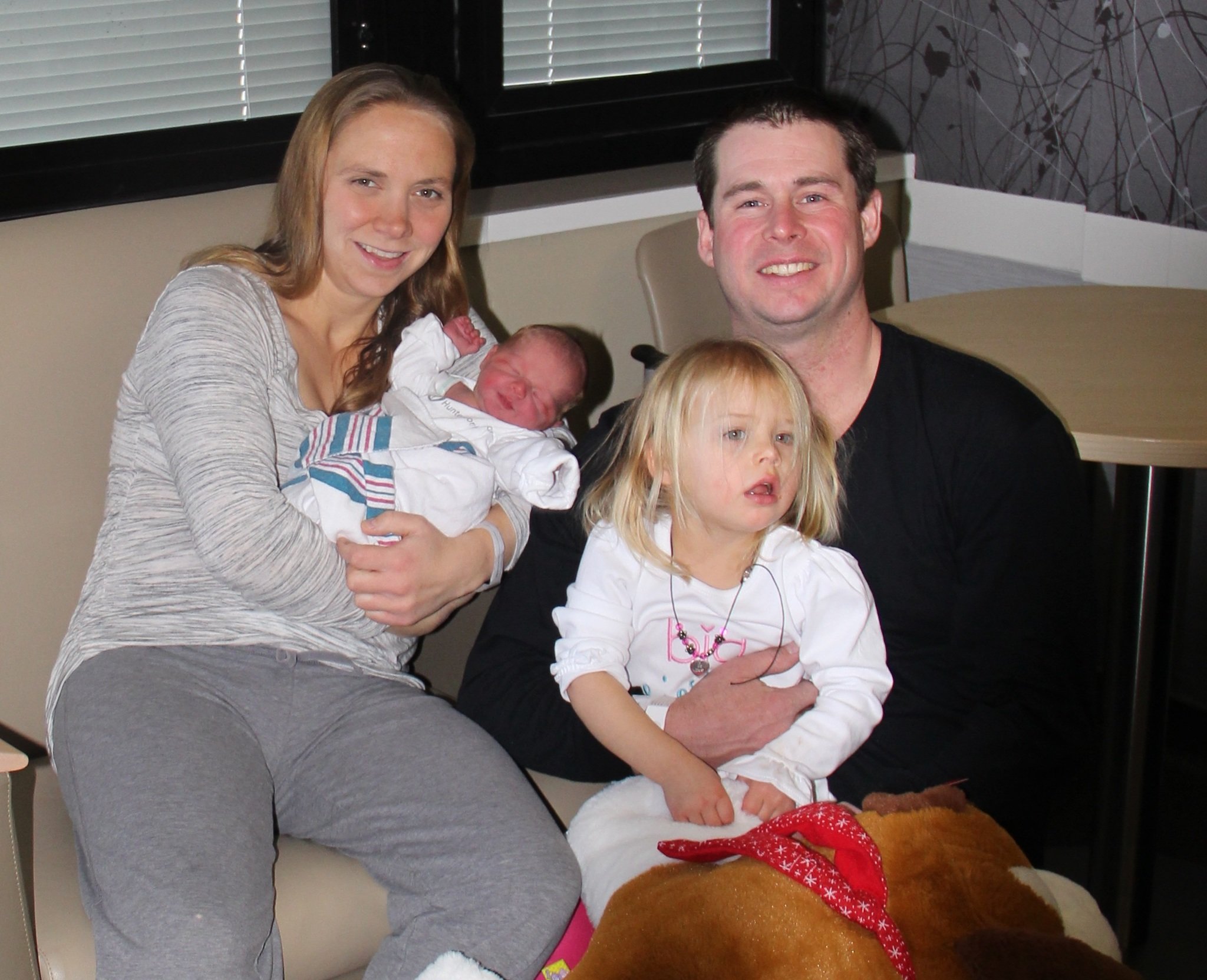 Hunterdon welcomes first baby of 2017 at 12:29 a.m. Sunday