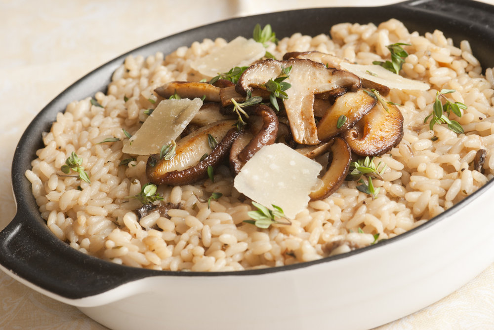 Wolfgang Puck Rice cooker mushroom risotto (recipe)