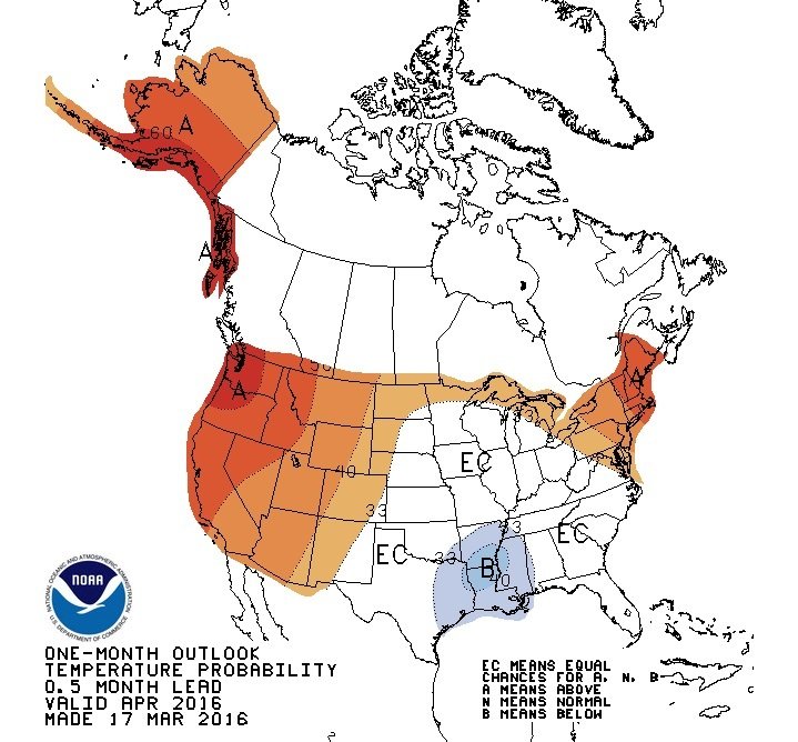 April likely to be another warm month in Upstate NY -- eventually