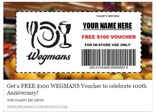 Wegmans discount coupons