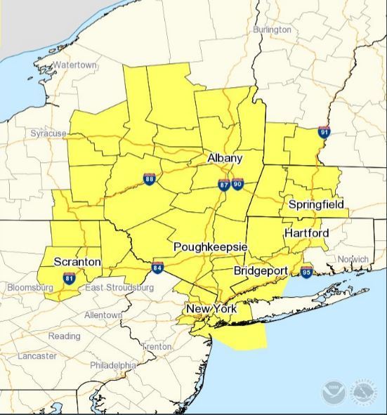 Tornado watch issued for Upstate NY; hail, heavy rains also possible
