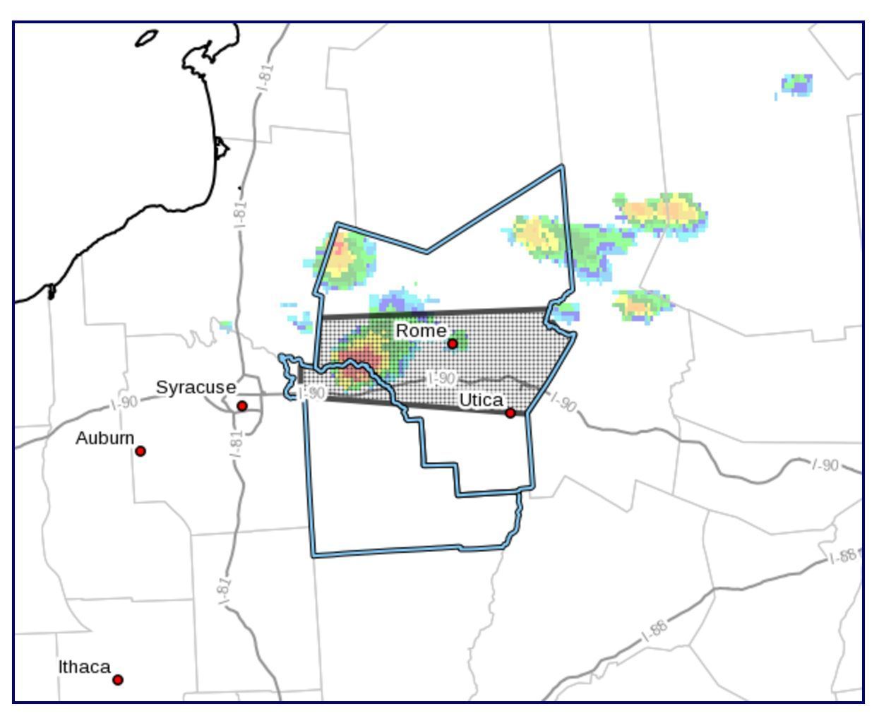 Weather service warns of strong storm hitting Oneida, Madison counties
