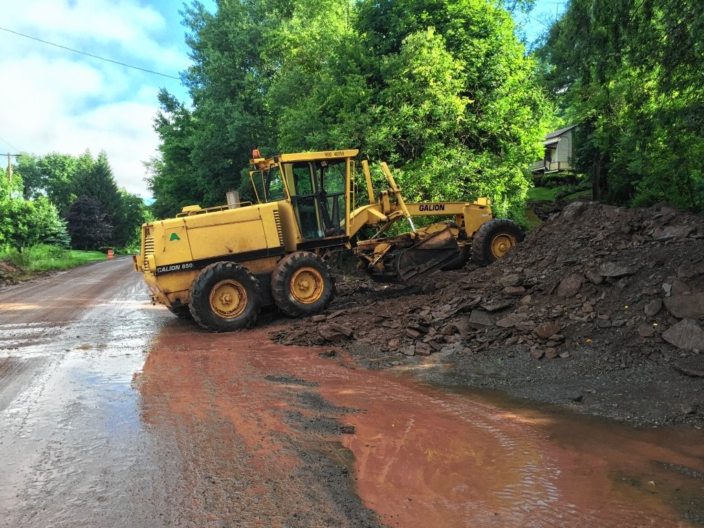 Flash flood in Upstate NY dumps 4 feet of mud on road; closes highways (photos)