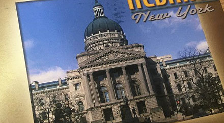 Oops: Albany postcards actually depict Indiana State Capitol