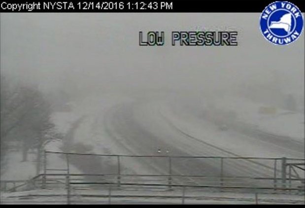 Troopers urge NYS Thruway drivers to be cautious as snowstorm hits Upstate NY