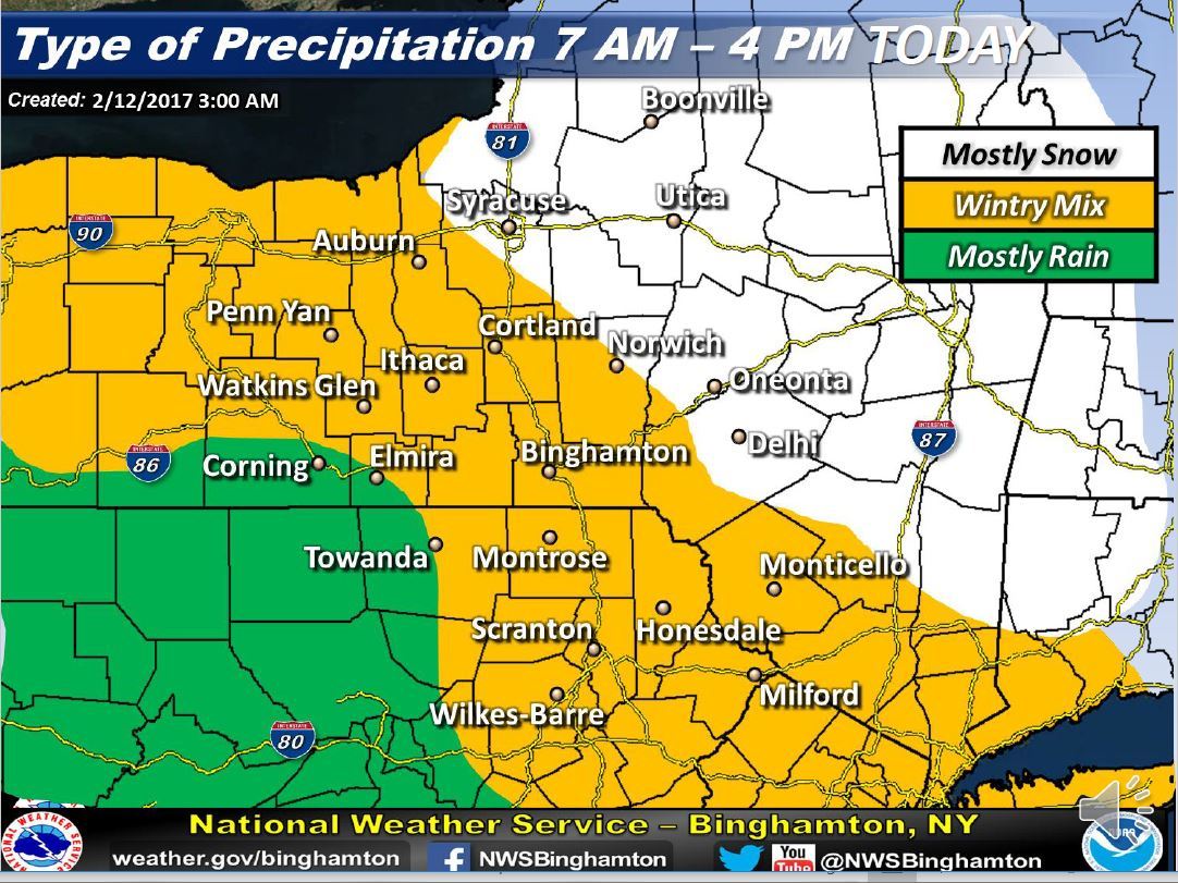 Winter storm warnings in place across Upstate NY as 'complex' storm hits today