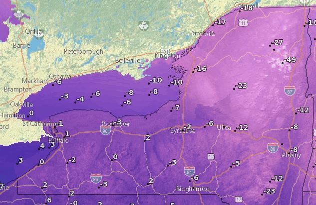 Wind chills could drop to 25 below in Upstate NY, just days after record warmth