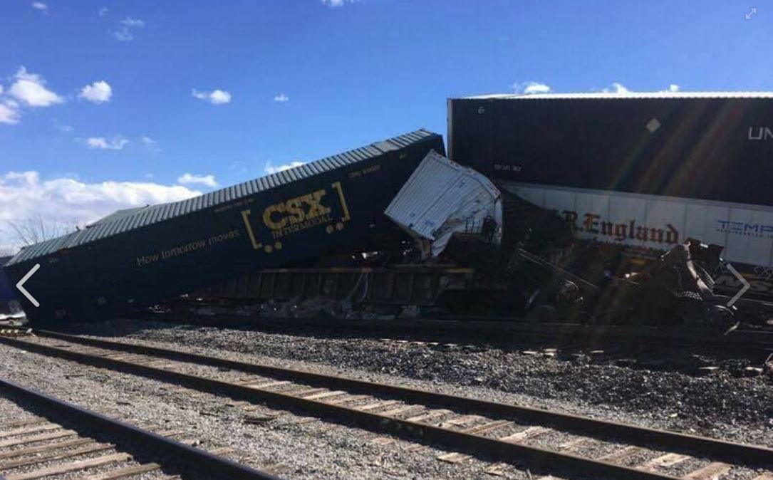 CSX train derails in Western NY amid hurricane-force, 81 mph winds