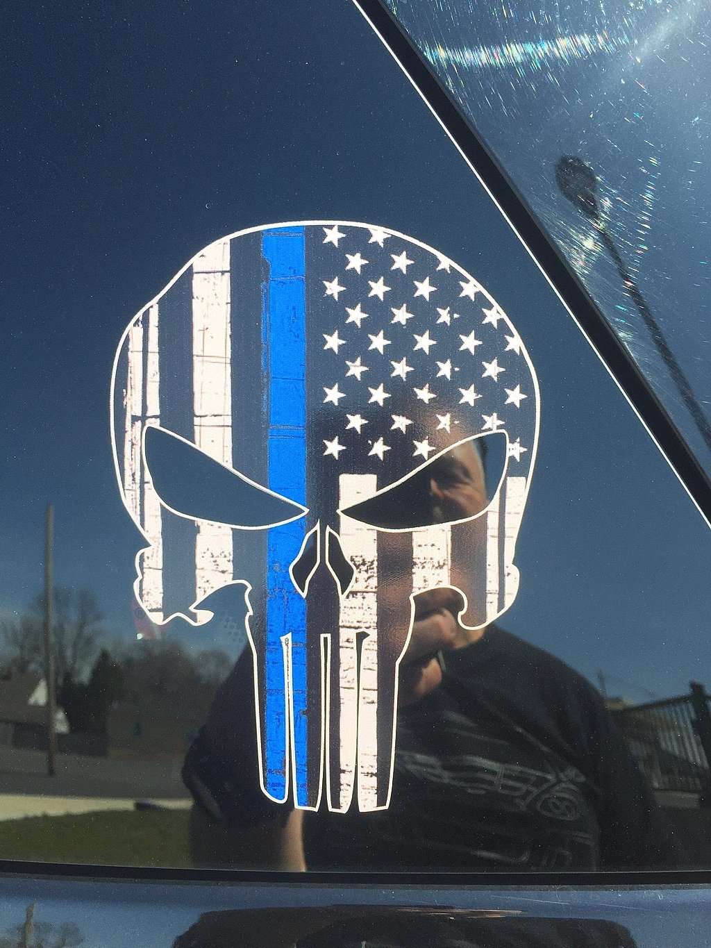 Central NY police cars display Marvel anti-hero Punisher's logo with a twist