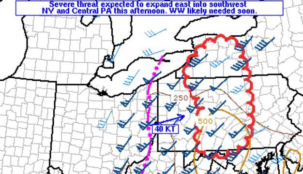 Tornado watch likely for Western NY as storm system moves into Upstate NY