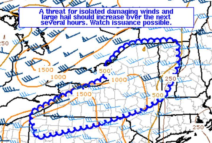 Update: Severe thunderstorm watch issued for much of Upstate NY