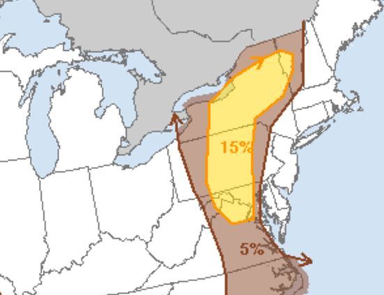 Damaging winds, large hail in the forecast for Upstate NY