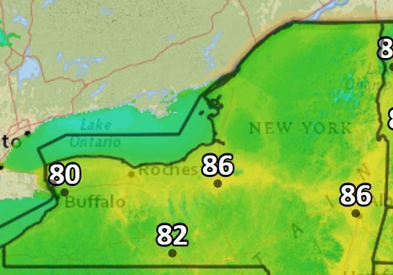 Summer warmth - and thunderstorms - make a brief return to Upstate New York