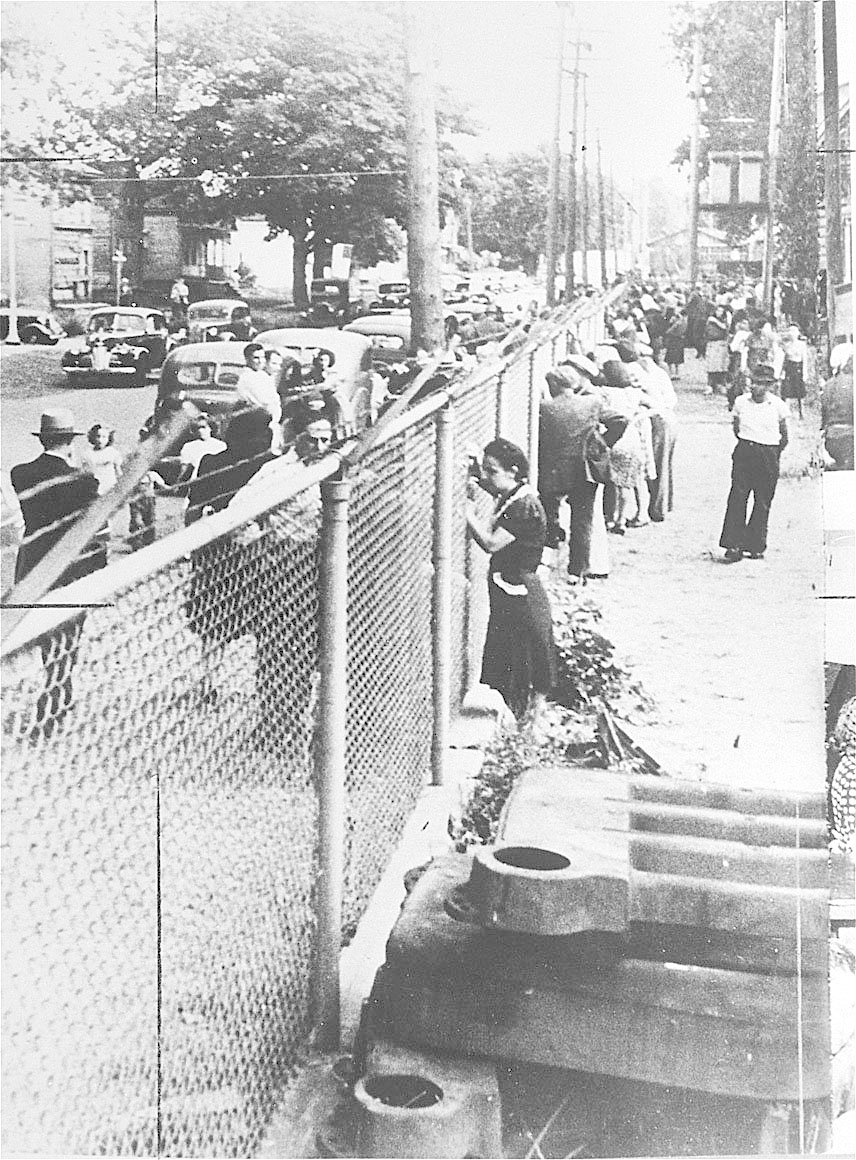 Section of Oswego refugee center fence from World War II headed to Washington
