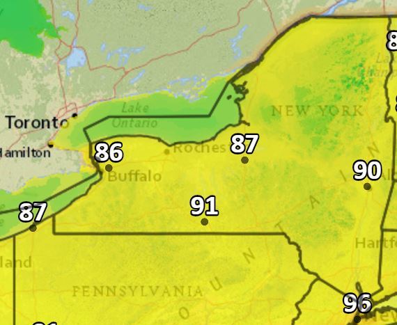 Heat index could soar over 90 today in Upstate NY, then more thunderstorms
