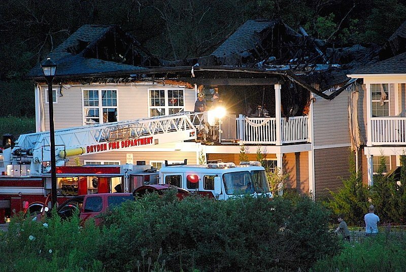 Update Eight families impacted after Dryden apartment complex fire