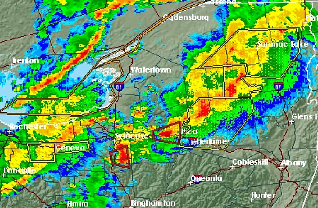 Tornado warnings issued across Upstate New York, follow storm's movement
