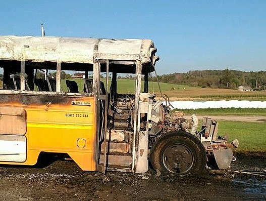 See Finger Lakes school bus burn moments after girls' soccer team escaped (video)