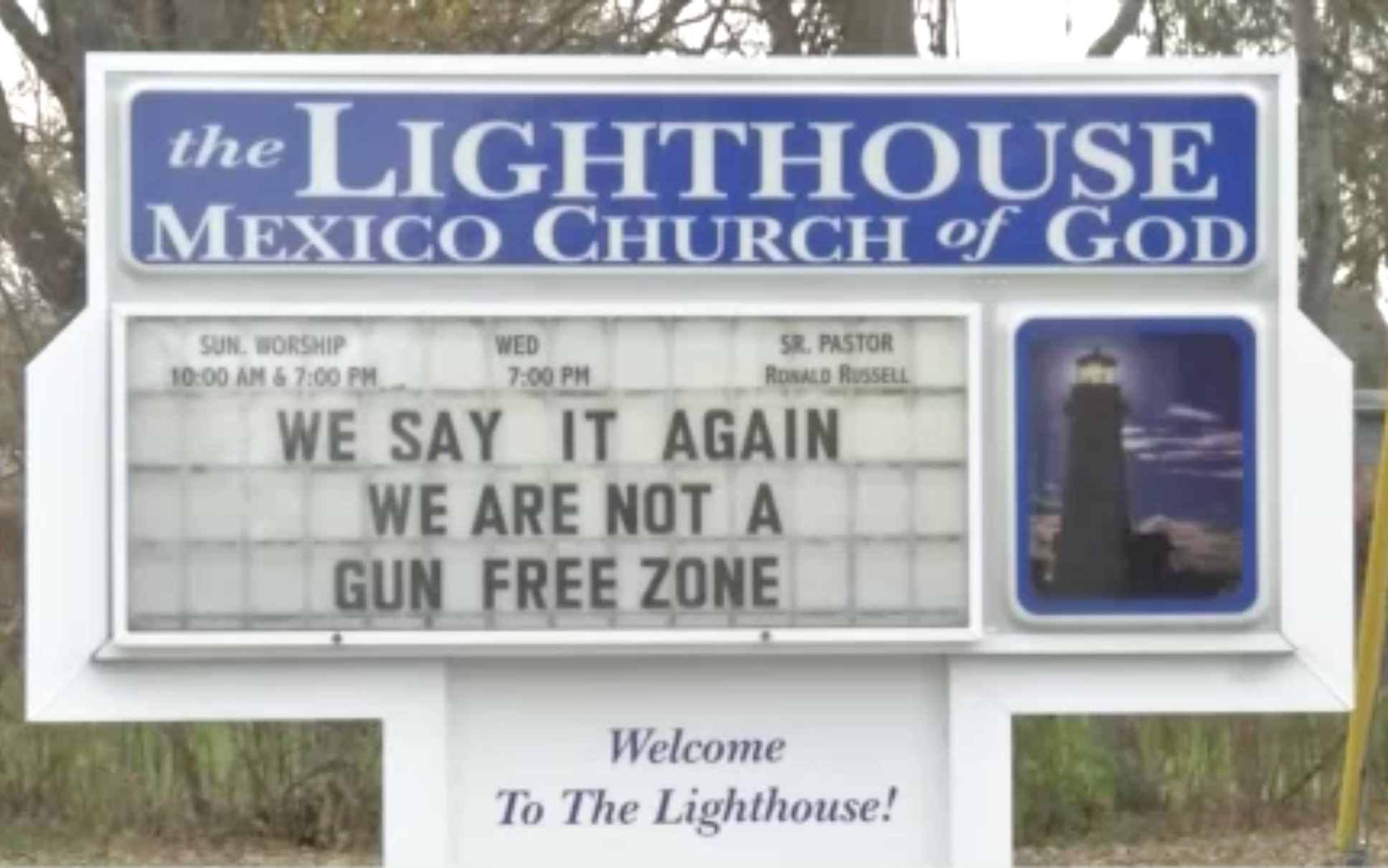 CNY church after Texas shooting: 'We are NOT a gun-free zone'