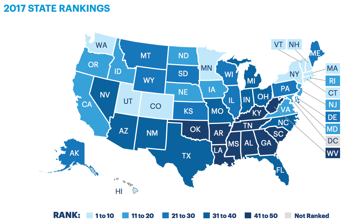 New study shows New York is among the healthiest states