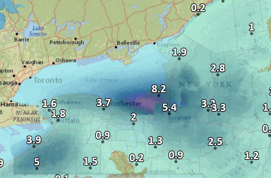 Squalls, lake effect snow on tap for Upstate NY