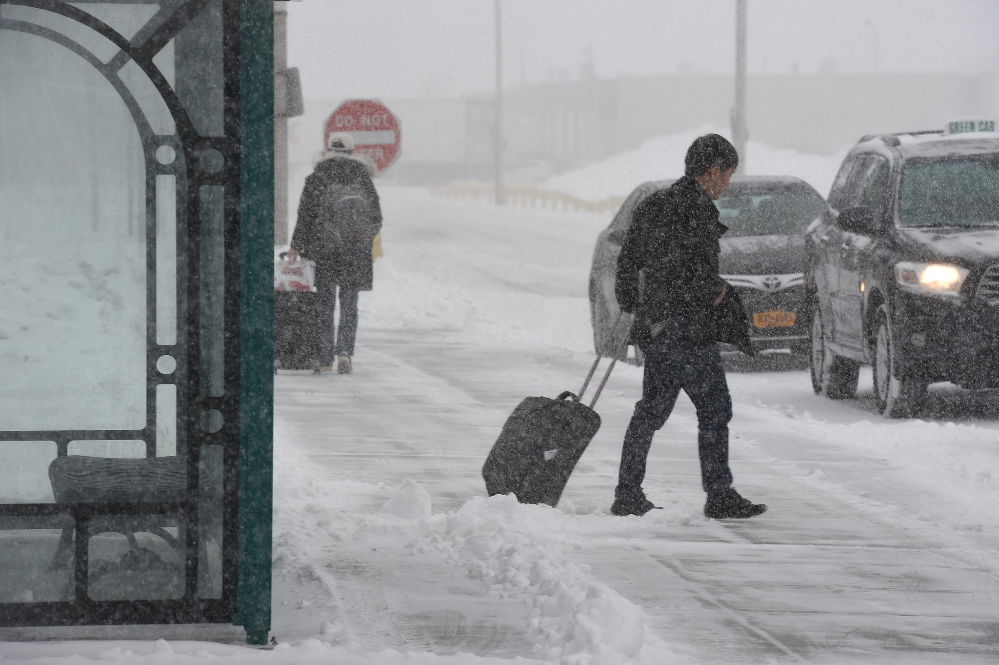 What snowy Central NY counties have travel advisories?