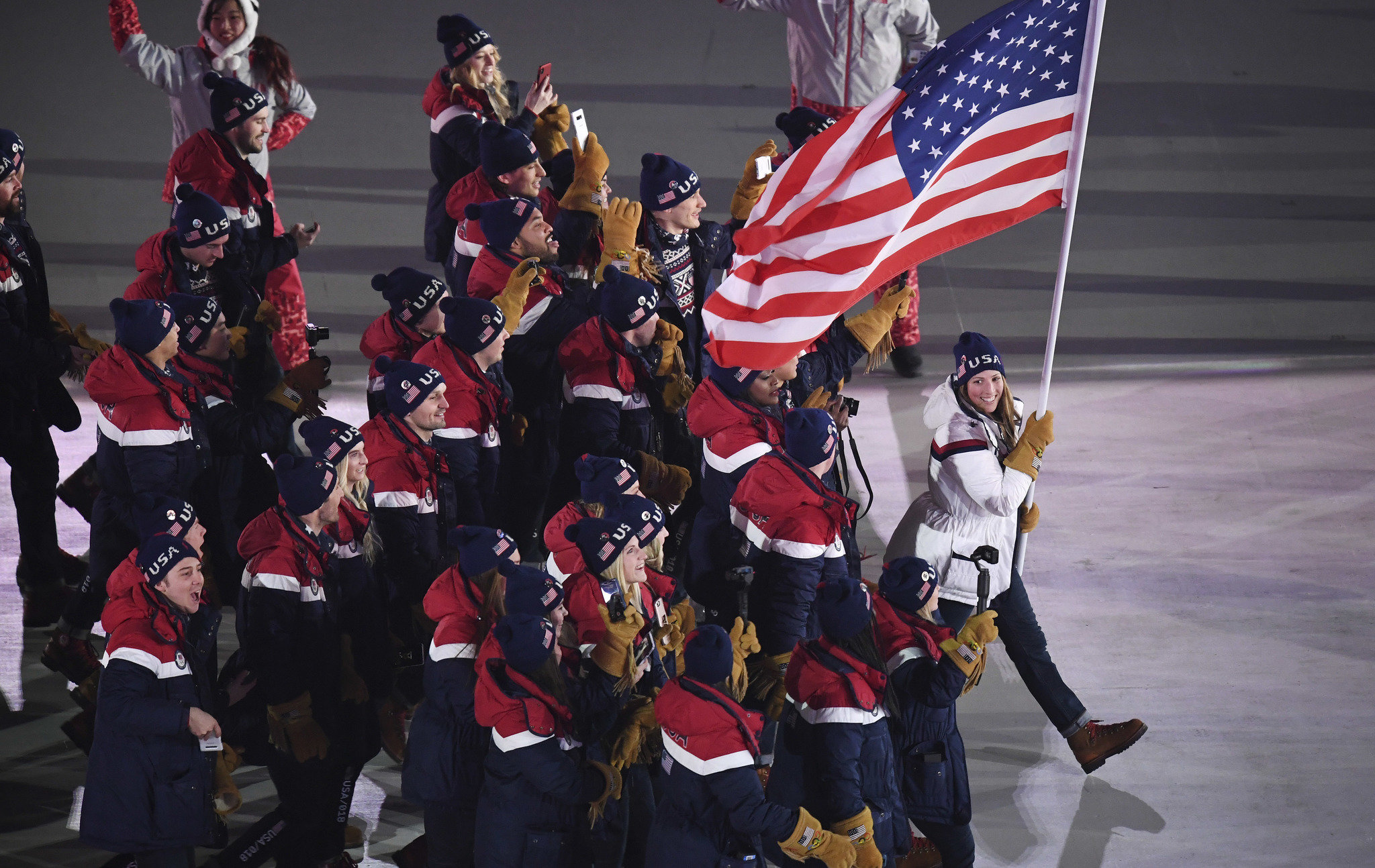 2018 Olympics: CNY native Erin Hamlin leads US at opening ceremony (photos)