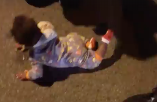 Video shows moment Utica residents found 9-month-old baby crawling across street