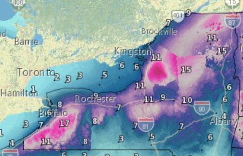 Upstate NY weather: After a lull today, lake effect snow returns Wednesday