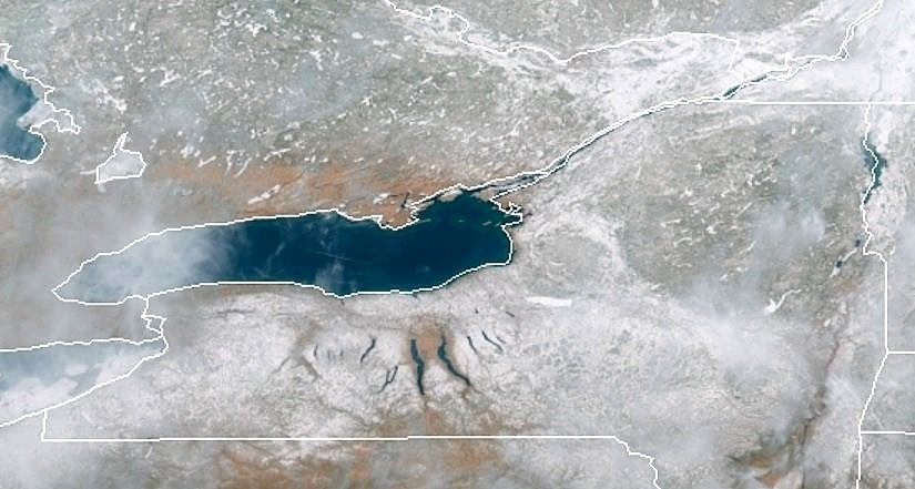 Finger Lakes satellite photo tells story of snow, ice and wine