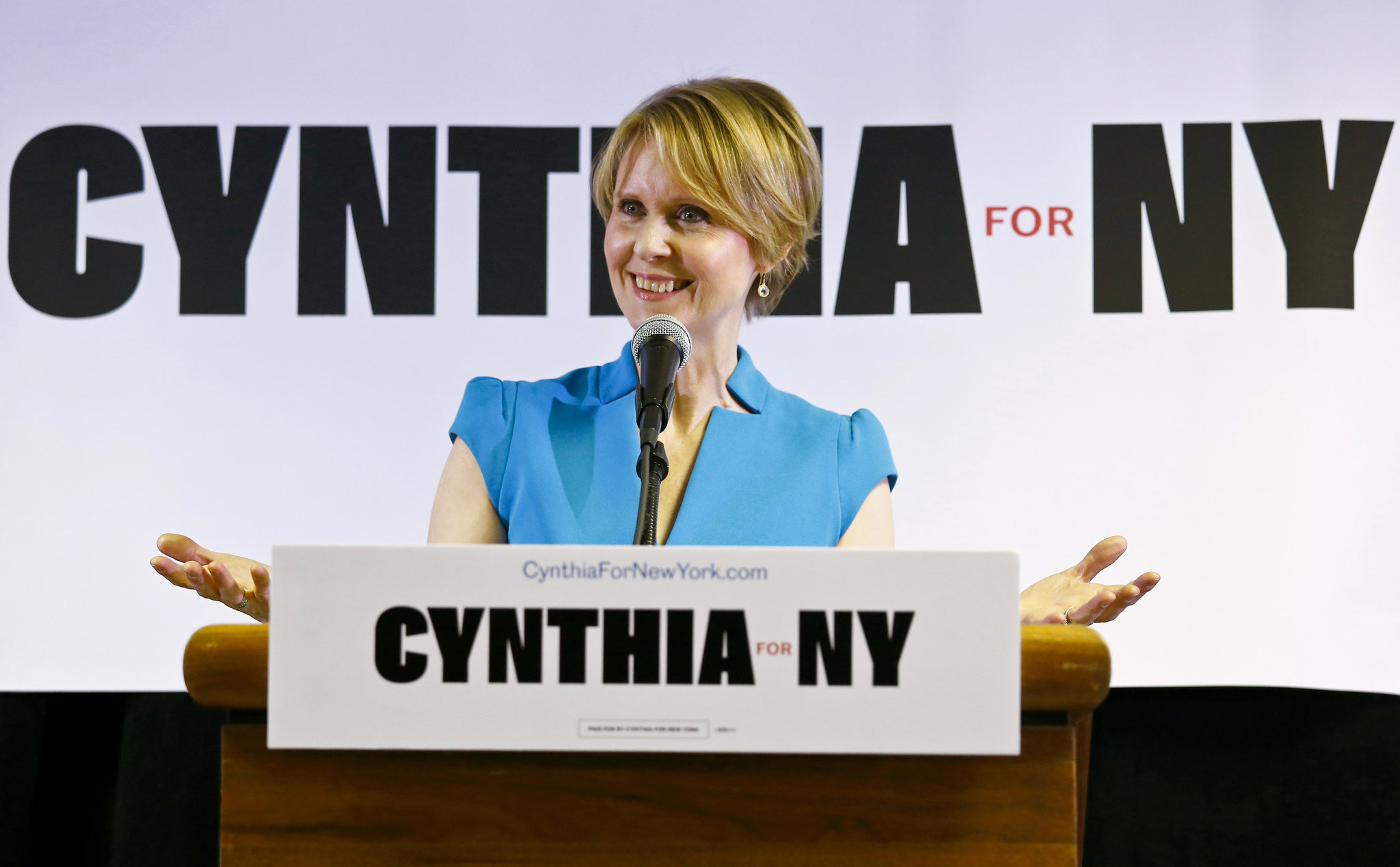 Can Cynthia Nixon represent Upstate NY? She did stay in a Skaneateles B&B