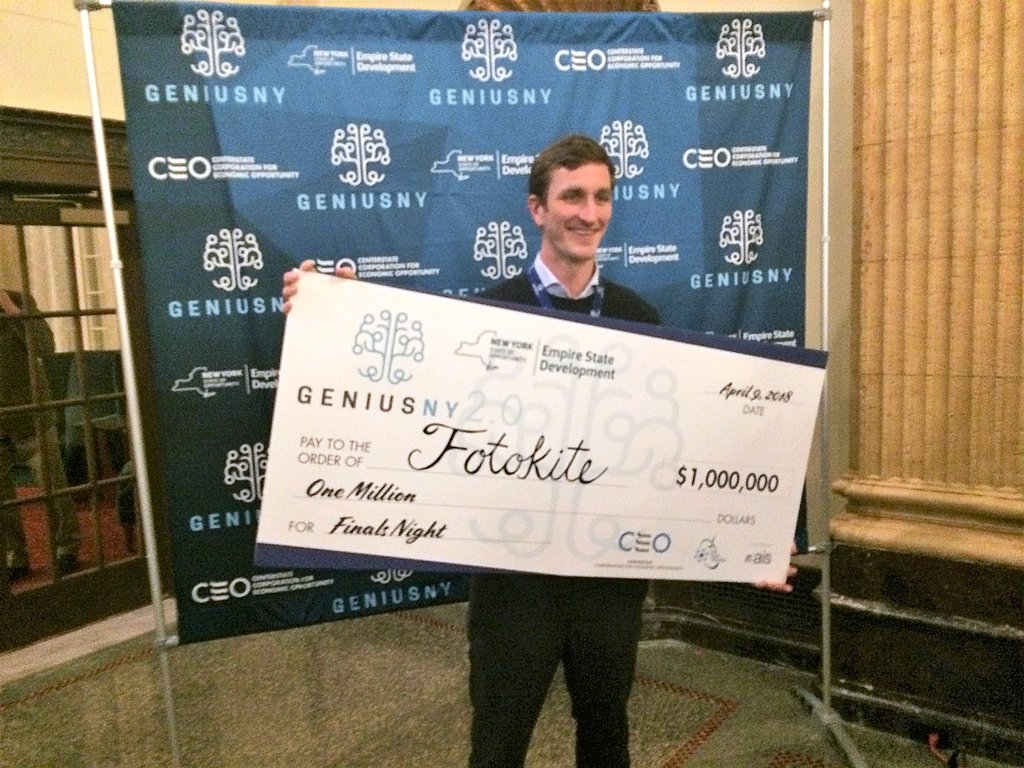 Drone maker Fotokite wins $1 million Genius NY competition