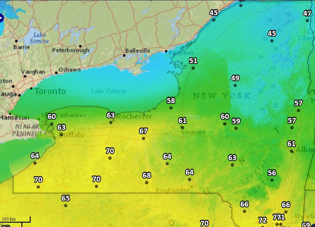 Spring warmth heading for Upstate NY, but some of us might miss the party
