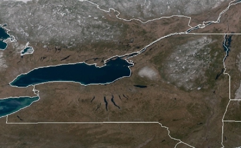 Upstate NY air is literally dry as a desert, which means azure skies, fire risk