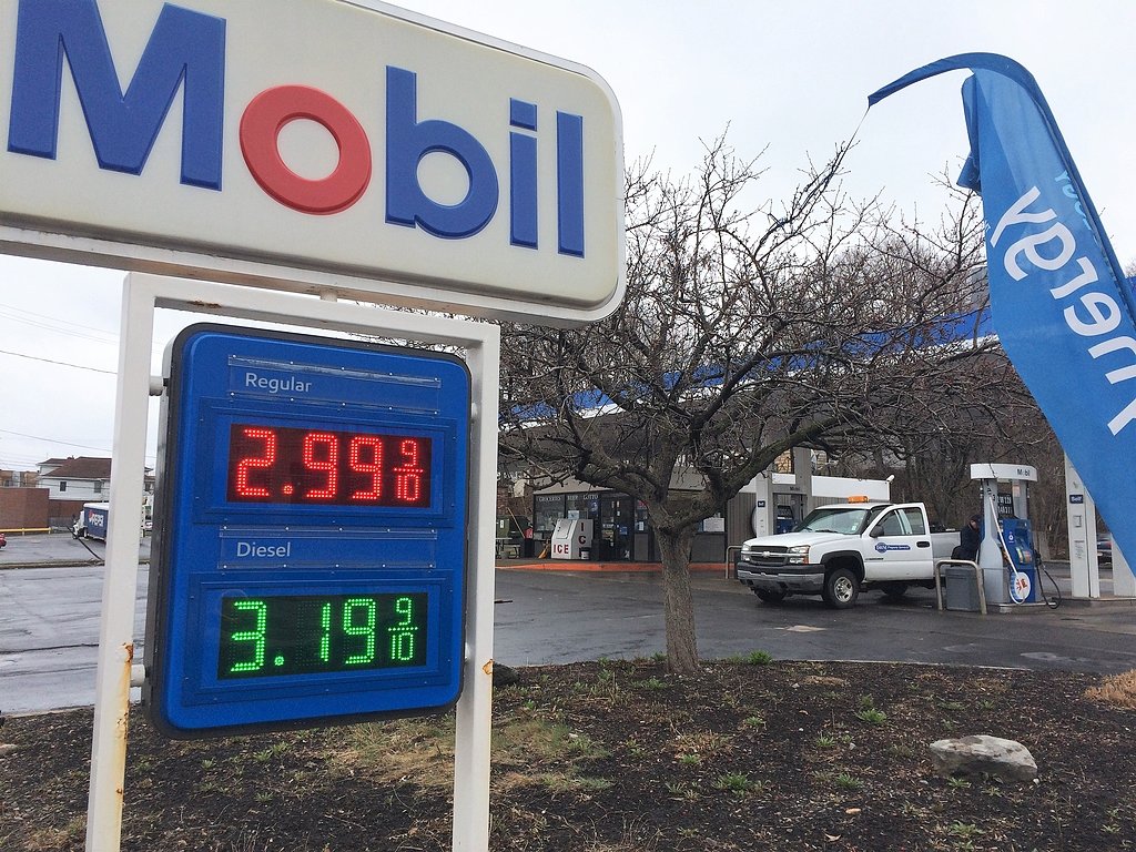 When will gas prices hit $3 a gallon in Central NY, Upstate?