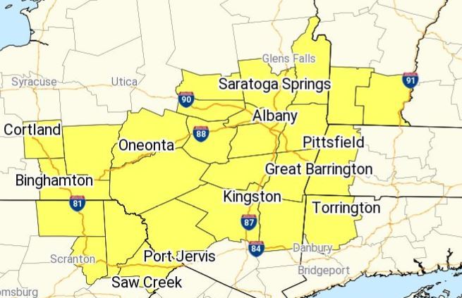 Chance of severe storms in Upstate NY rises sharply; tornado watch issued