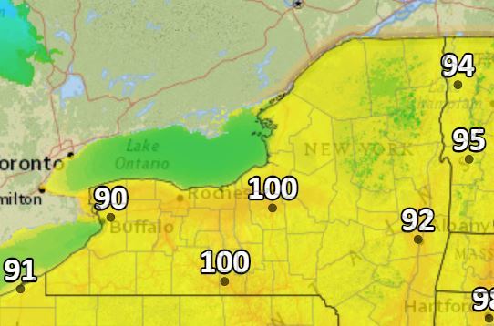 Wall of heat slams Upstate NY today; flash flooding could follow