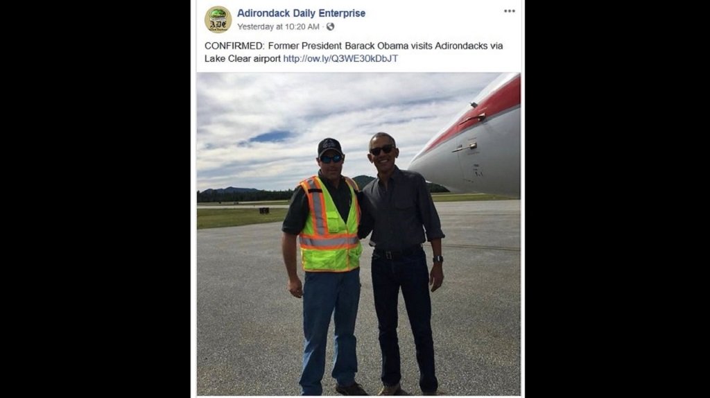Obama goes fishing in Upstate NY