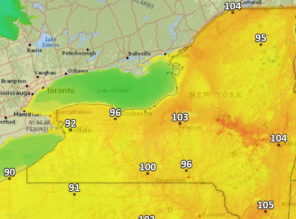 Upstate NY heat wave: Another brutal day with 'limited relief' from storms