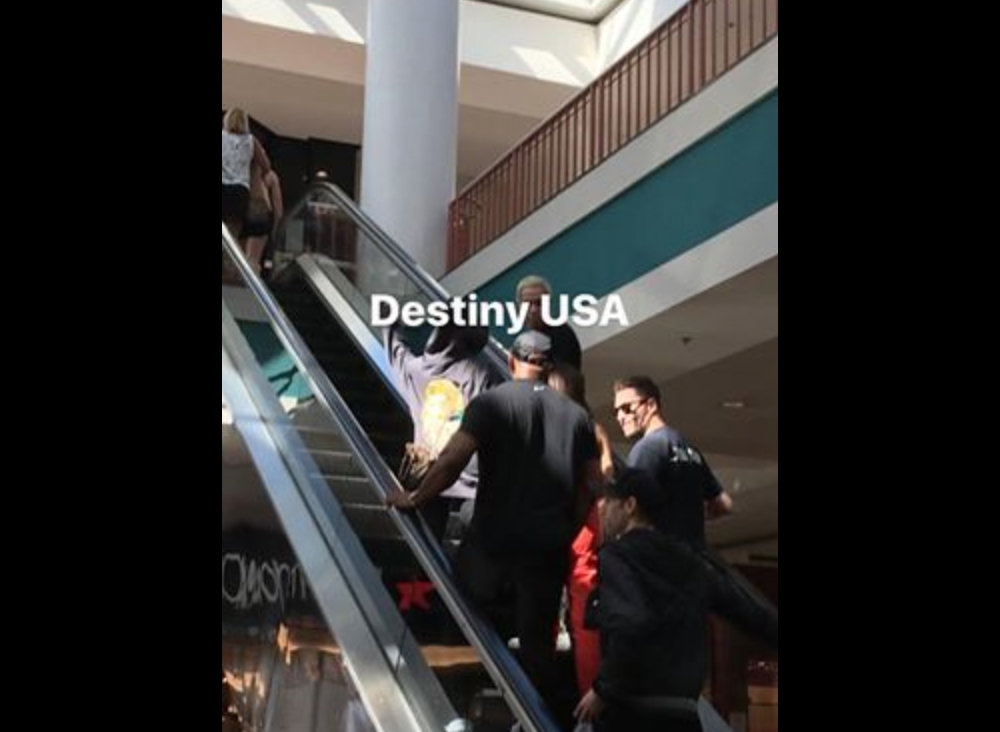 Ariana Grande, Pete Davidson seen at Destiny USA as he begins Syracuse movie