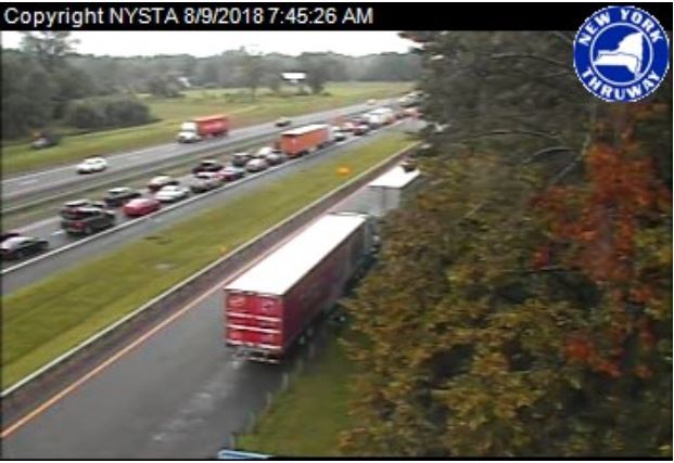 Marble countertops spill from truck after NYS Thruway crash in Oneida