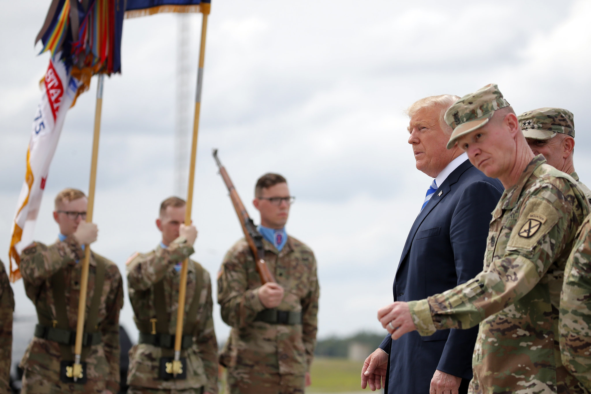 Trump praises Fort Drum's soldier of the year: 'Want to work for me?'