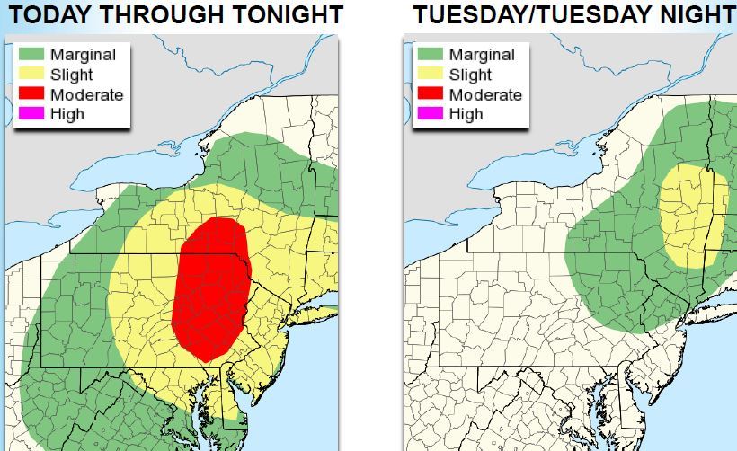 Upstate NY weather: Yet more rain, and more chances of flash floods